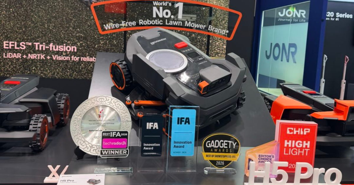 Navimow H5 Pro Secures Triple Recognition at IFA 2026